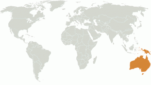 « Ecozone Australasia » par carol — Ecozones and Image:BlankMap-World6, compact.svg by User:Lokal_ProfilLe code de ce fichier SVG est valide.Cette image vectorielle a été créée avec Inkscape, puis modifiée à la main.. Sous licence CC BY-SA 3.0 via Wikimed